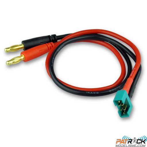 Cordon de charge bananes 2,2,5mm² 30cm vers mâle Multiplex