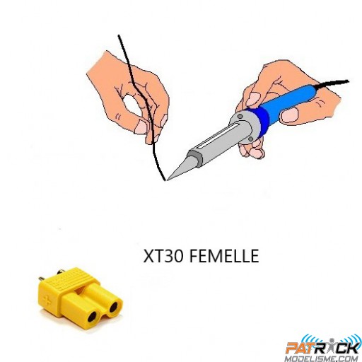 Connecteur OR XT-30 Femelle soudé atelier