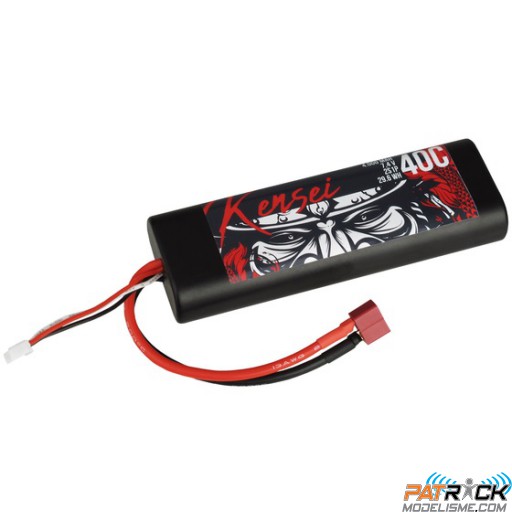 Accu LiPo KENSEI Hardcase 2s1p 7,4V 4000mAh 40C Dean