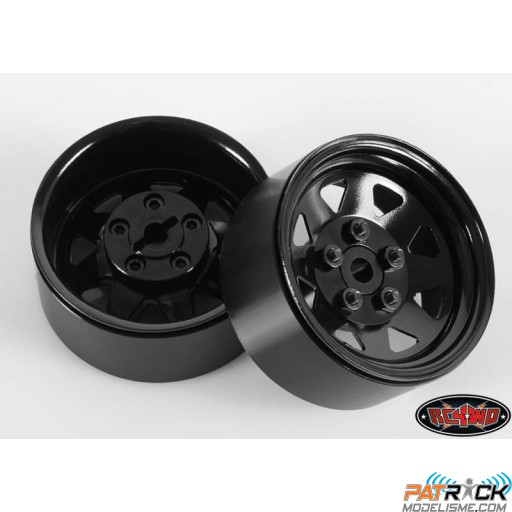 Jantes RC4wd lug wagon 1.9 Stamped Beadlock Black Edition (2 paires) - 1/10 Crawlers
