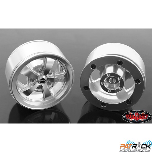 Jante RC4WD Mickey Thompson Street Comp SC-5 1.9'' Beadlock (Hyper Silver) 2 paires 1/10 Crawler