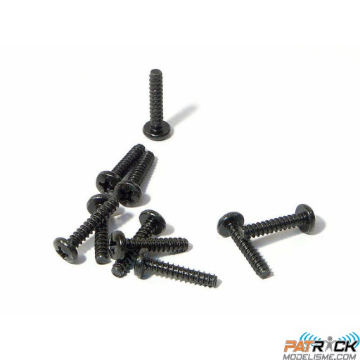 Vis tole tête plate M3x15mm 10 pièces