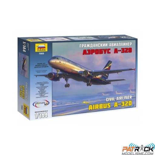 1/144e Zvezda Civil airliner Airbus-320 