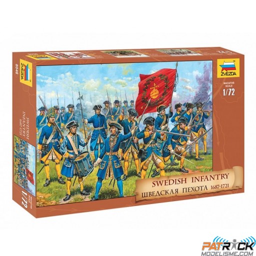 1/72e Zvezda Infanterie Suedoise 1687 - 1721