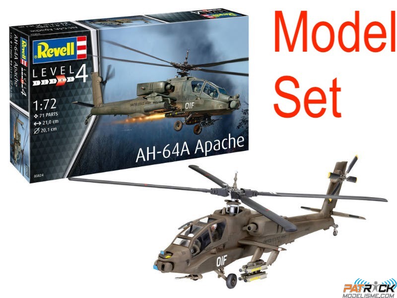 Control Helicopter Streak Maqueta Revell AH-64A Apache