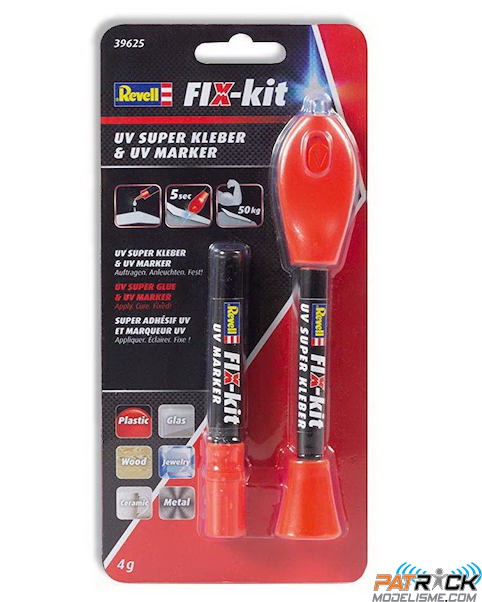 Colle maquette Revell UV FIX-kit