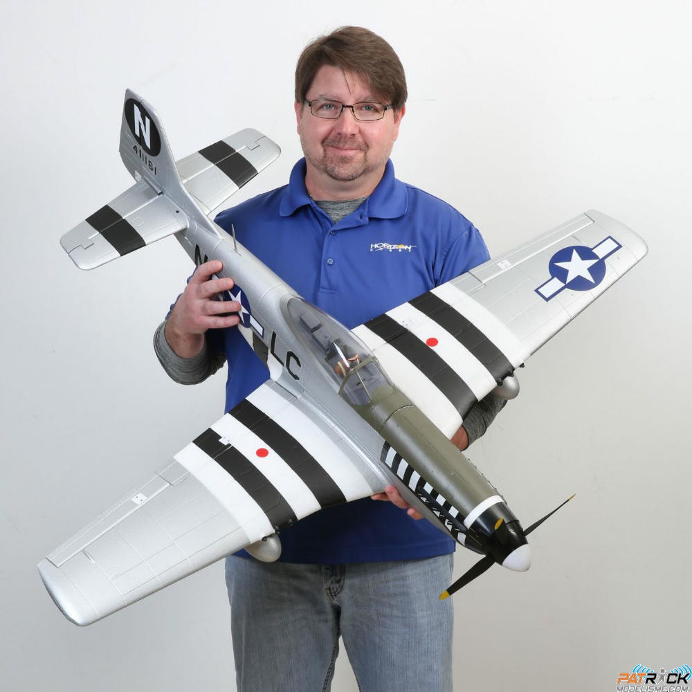 EFlite P51D Mustang 1200mm BNFBasic AS3X avec SAFE Select