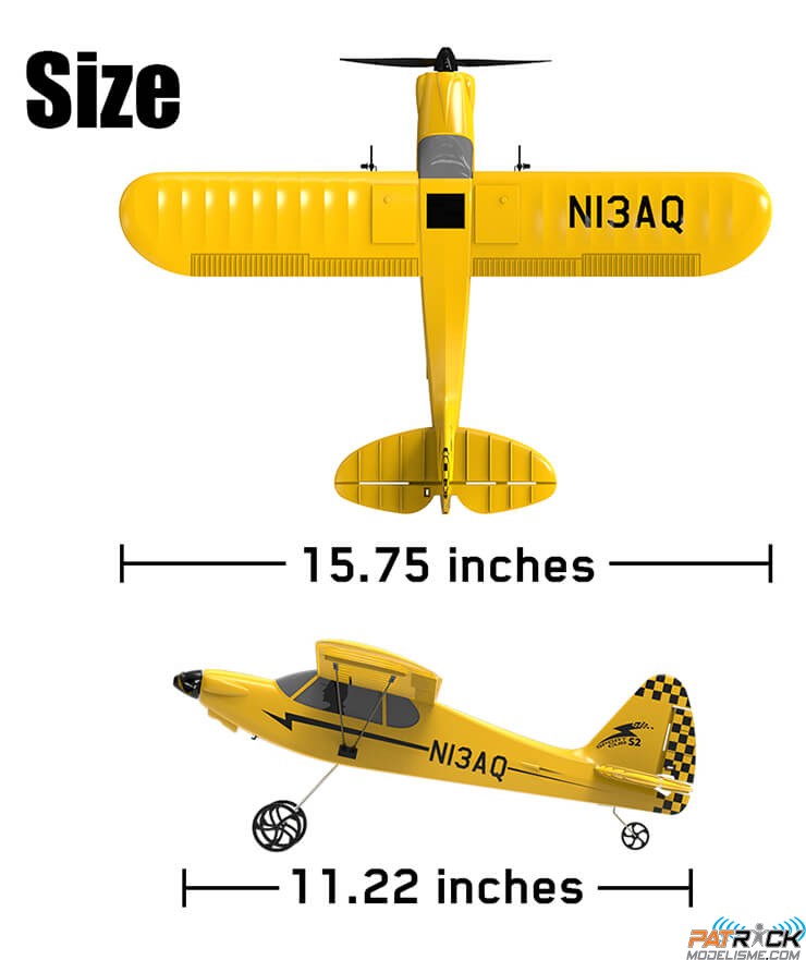 Avion Sport Cub S2 400mm avec stabilisateur de vol RTF Volantex - V