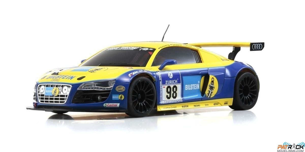 Kyosho Carrosserie Autoscale MiniZ AUDI R8 LMS 2010 no98 MR03 WMM