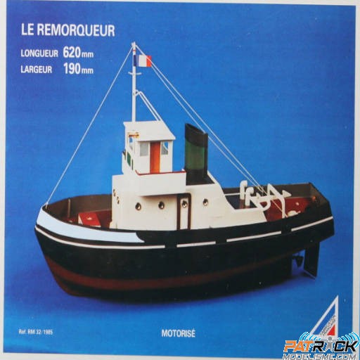 Pack Cadeau Maquette, Peintures et Outils: Remorqueur Sanson