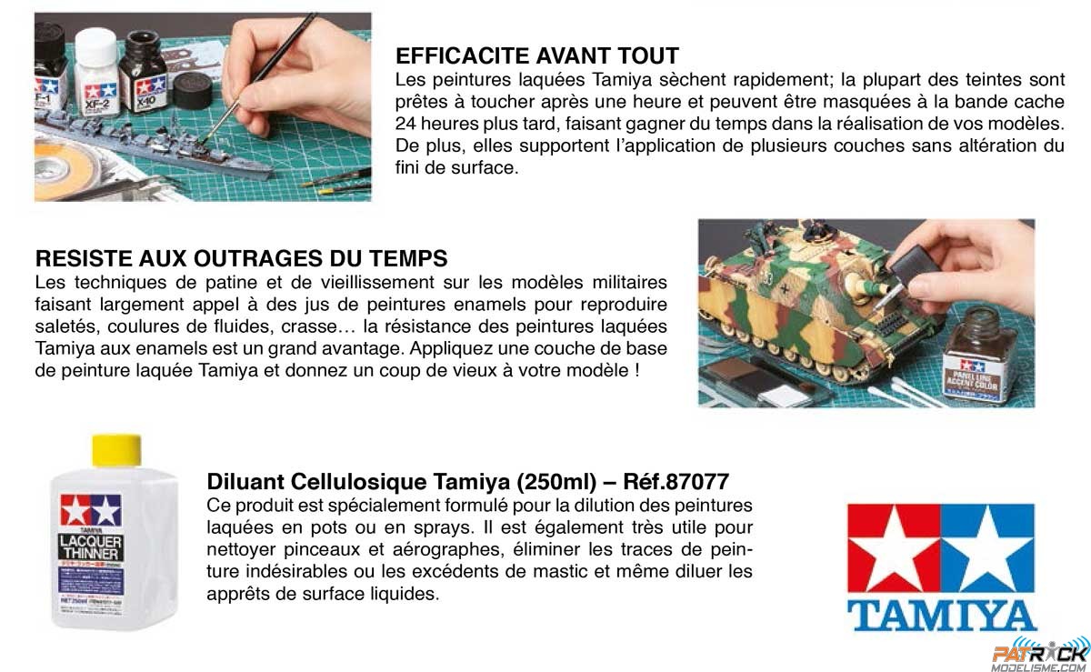 Pot de peinture laquée Tamiya LP17 brun pont linoleum 10ml Pots