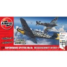 1/72e Airfix STARTER KIT Supermarine Spitfire Mk.Vc + Messerschmitt Bf109F-4 Dogfight Double