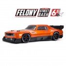 Arrma FELONY 6S BLX Street Bash Muscle Car 4WD AVC 1/7 RTR Orange SUR-COMMANDE