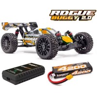 Hobbytech Rogue Buggy 2.0 1/8ème Brushless Orange-PACK RTR