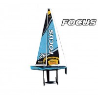 Voilier Joysway FOCUS V3 Bleu - Prêt à naviguer SUR-COMMANDE