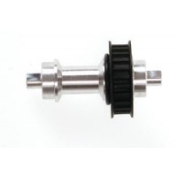 Front axle alu. + 24t pulley SERPENT 801240