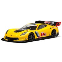 1/8e Carrosserie à peindre Protoform Chevrolet Corvette C7.R Jaune GT LWB