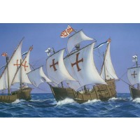 1/75e Heller Christophe Colomb, Nina, Santa Maria et Pinta