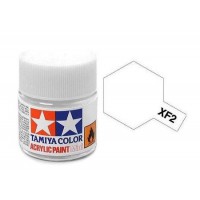 Pot de peinture acrylique Tamiya XF-2 Blanc Mat 10ml
