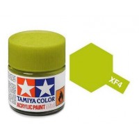 Pot de peinture acrylique Tamiya XF-4 Vert Jaune Mat 10ml