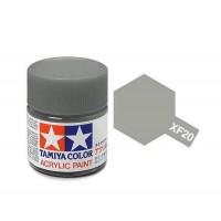 Pot de peinture acrylique Tamiya XF-20 Gris Moyen mat 10ml