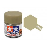Pot de peinture acrylique Tamiya XF-55 Havane mat 10ml