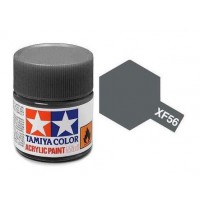 Pot de peinture acrylique Tamiya XF-56 Gris Métal mat 10ml