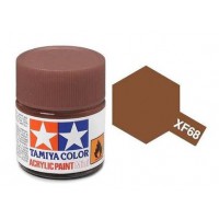 Pot de peinture acrylique Tamiya XF-68 Brun OTAN mat 10ml