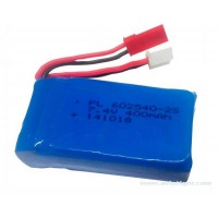 Batterie LIPO 2S 7.4V 400mAh bec VISION