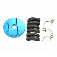 Volant moteur alu, masselottes et ressorts Carson CV-10 1/10e