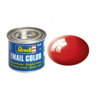 Pot de peinture Email Revell Rouge feu brillant RAL 3000 14ml 32131