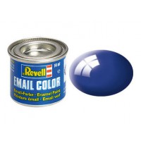 Pot de peinture Email Revell Bleu méditerrannée brillant  RAL 5002 14ml 32151