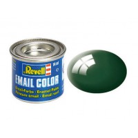 Pot de peinture Email Revell Vert foncé brillant RAL 6005 14ml 32162