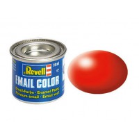 Pot de peinture Email Revell Rouge fluo satiné RAL 3024 14ml 32332