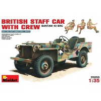 1/35e MiniArt Jeep d'etat major + equipage armée britannique WWII