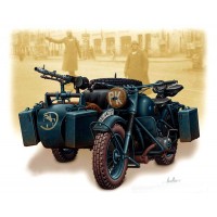 1/35e Master box BMW R75 Sidecar Moto Allemande WWII Era