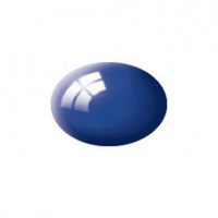 Pot de peinture Aqua Revell Bleu méditerrannée brillant RAL 5002 18ml 36151