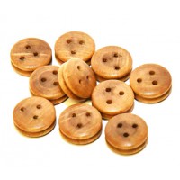 Cap de mouton en noyer, diam 2,5mm 10 pièces