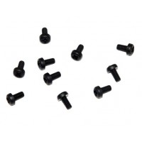 Vis tête cylindrique nylon noir M3x6 (10pcs)