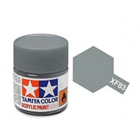 Pot de peinture acrylique Tamiya XF-83 Gris mer moyen mat 10ml