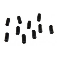 Entretoise nylon noir femelle-femelle M3 / 15mm Diamètre extérieur : 5.5mm 10 pièces