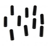 Entretoise nylon noir femelle-femelle M3 / 20mm Diamètre extérieur : 5.5mm 10 pièces