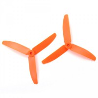 Paire d'hélices 5x4" (Horaire et antihoraire) FPV 220 Competition/Sport. Orange