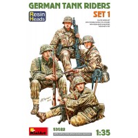 1/35e Kit n°1 de conducteurs de char allemands (têtes en résine)