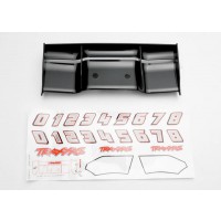 Aileron noir + autocollants Traxxas Revo/E revo VXL