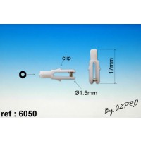 Chape micro Nylon M2 axe métal (5 pcs)