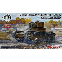 1/72e UniModels Char Vickers E Mk.A (made for Poland)