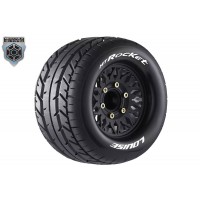Roues Louise MT-ROCKET Jantes 2.8" Noire- Hexagone 12N,12W,14,17mm Monster truck 1/10