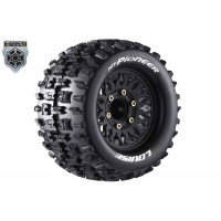 Roues Louise RC MT-PIONEER Jantes 2.8 noires Multi Hexagone 1/10