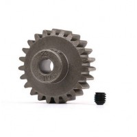 Pignon moteur 23 dents Module 1 Axe 5mm (pour couronne droite métal)